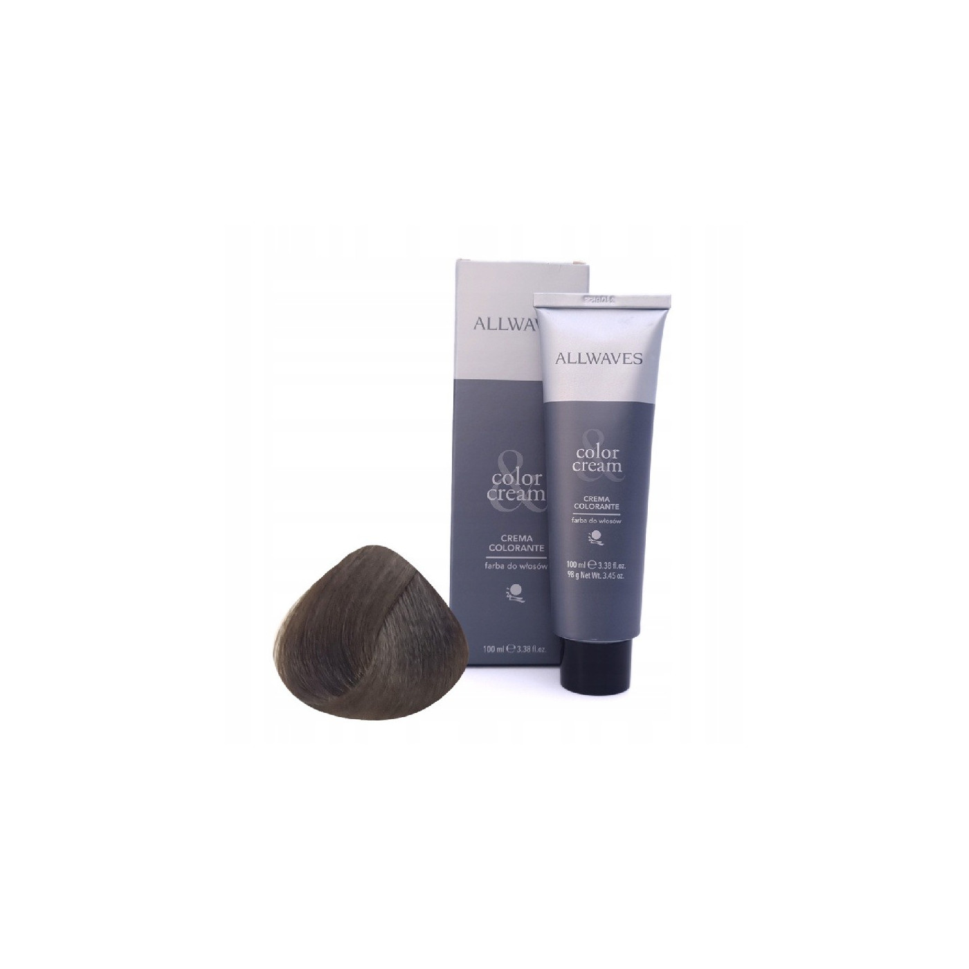 Farba do włosów Allwaves 6.1 ciemny popielaty blond 100 ml Farba do włosów Allwaves 6.1 ciemny popielaty blond 100 ml