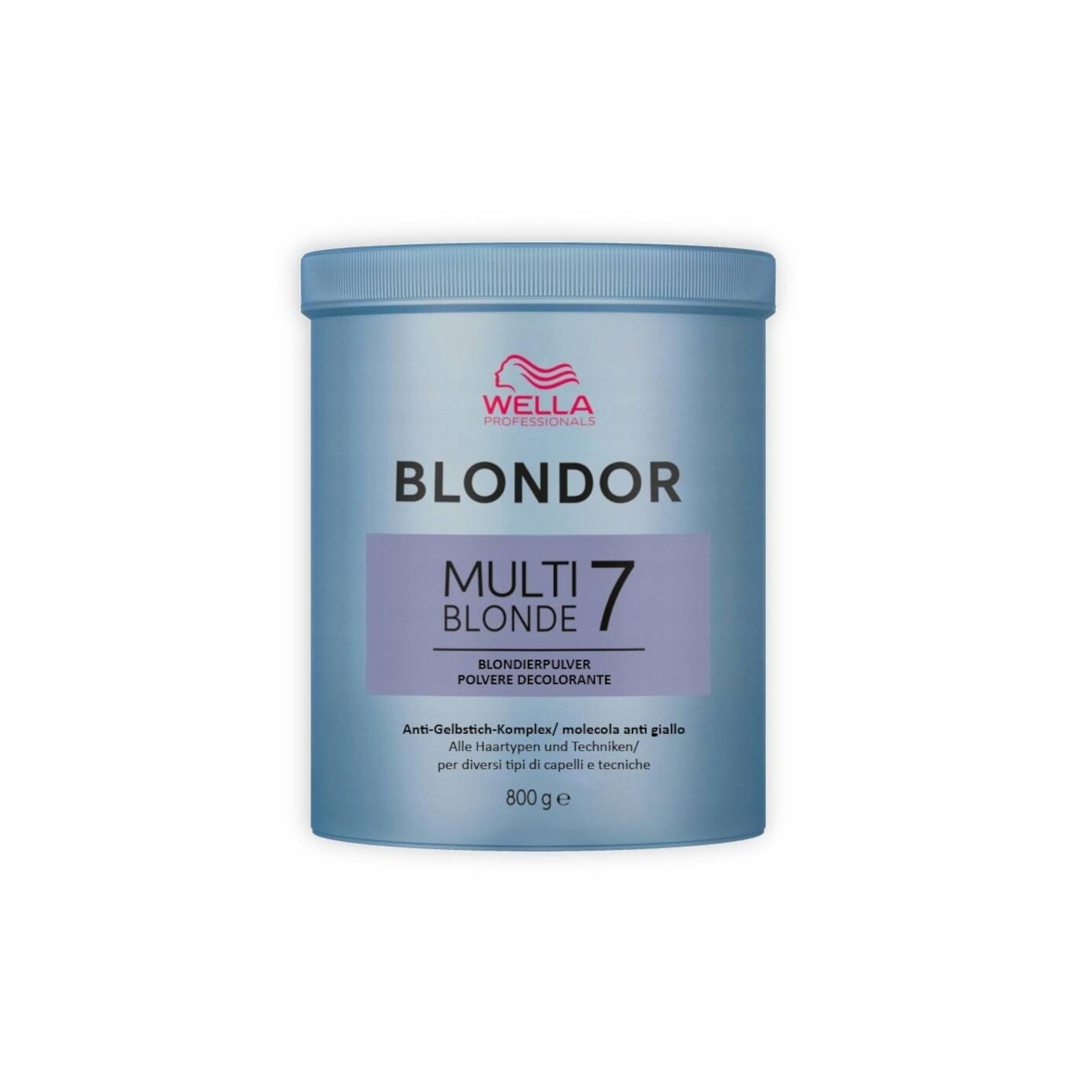 Rozjaśniacz do włosów w proszku niebieski Wella Professionals Blondor Multi Blonde 7- 800 g Rozjaśniacz do włosów w proszku niebieski Wella Professionals Blondor Multi Blonde 7- 800 g