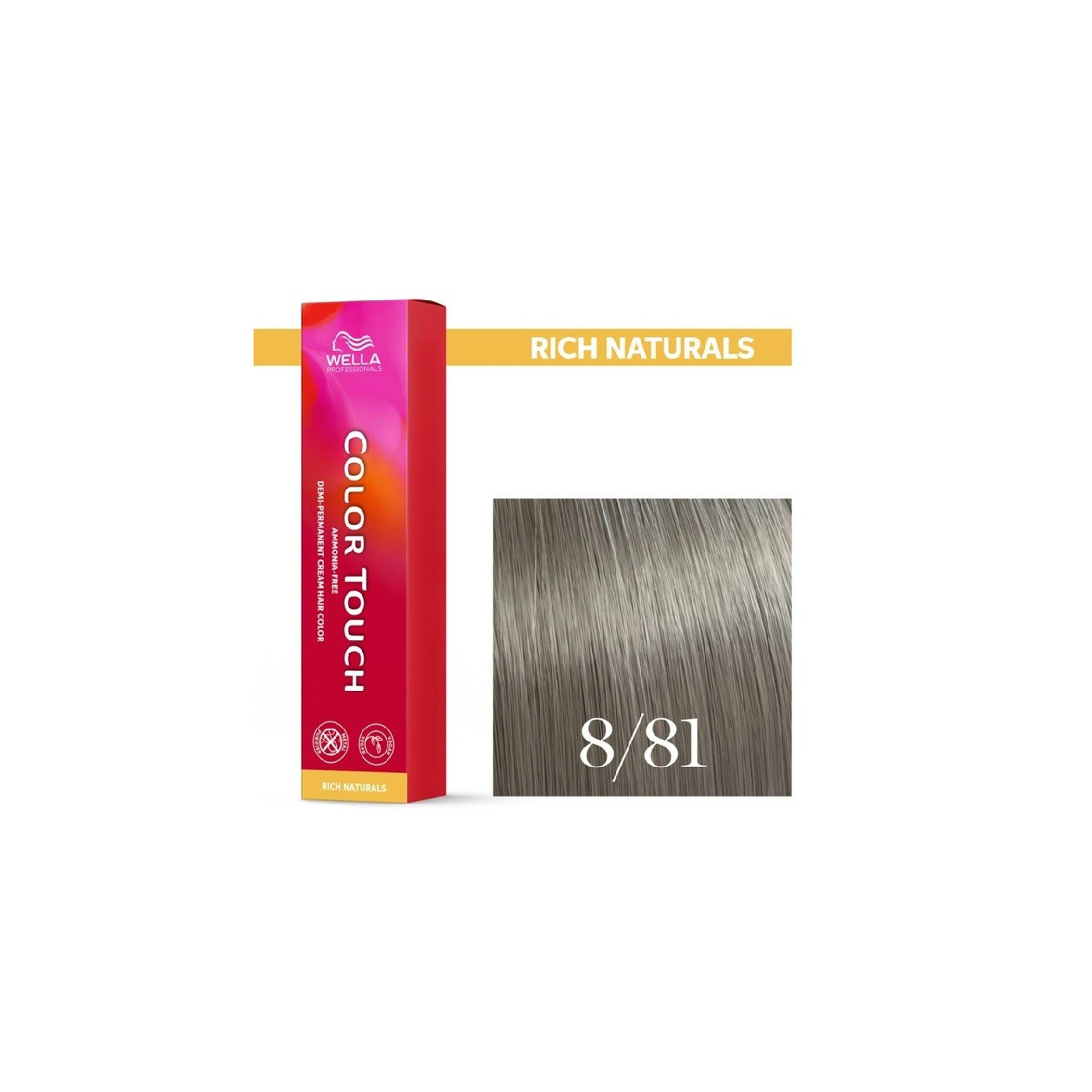 Farba do włosów Wella Professionals Color Touch 8/81 jasny blond perłowo-popielaty 60 ml Farba do włosów Wella Professionals Color Touch 8/81 jasny blond perłowo-popielaty 60 ml