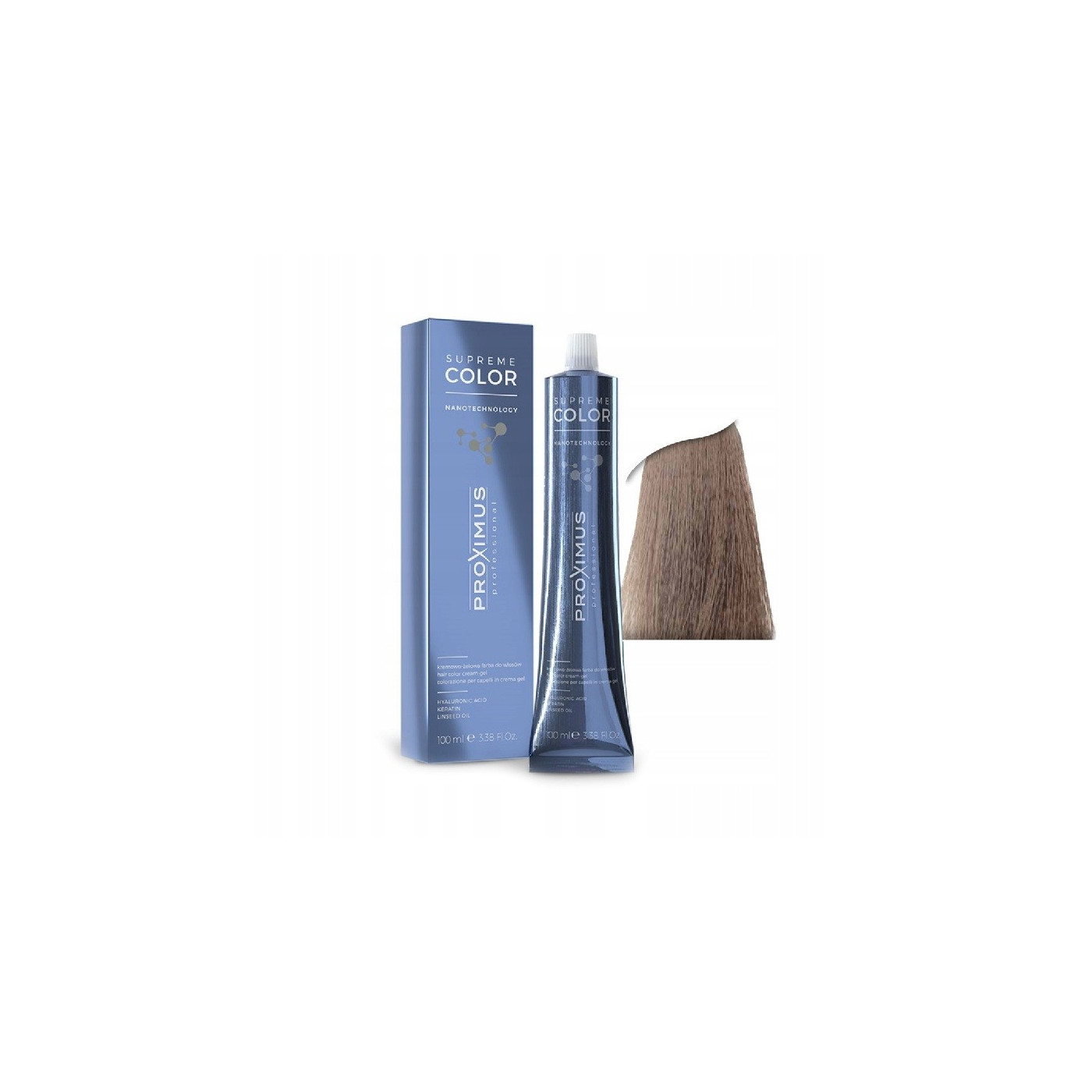Farba do włosów Proximus Supreme Color Nanotechnology 9,81 bardzo jasny tytoniowy blond 100 ml