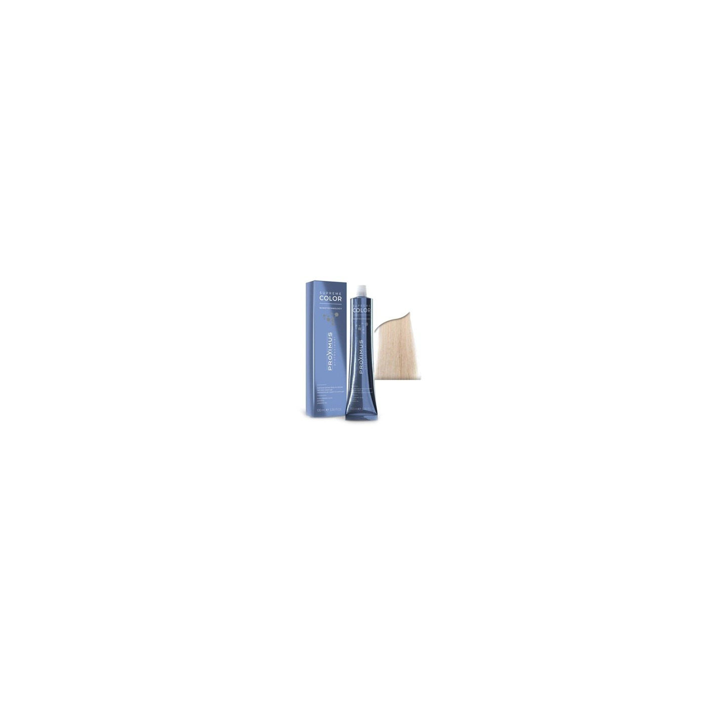Farba do włosów Proximus Supreme Color Nanotechnology 10 rozjaśniający platynowy blond 100 ml Farba do włosów Proximus Supreme Color Nanotechnology 10 rozjaśniający platynowy blond 100 ml