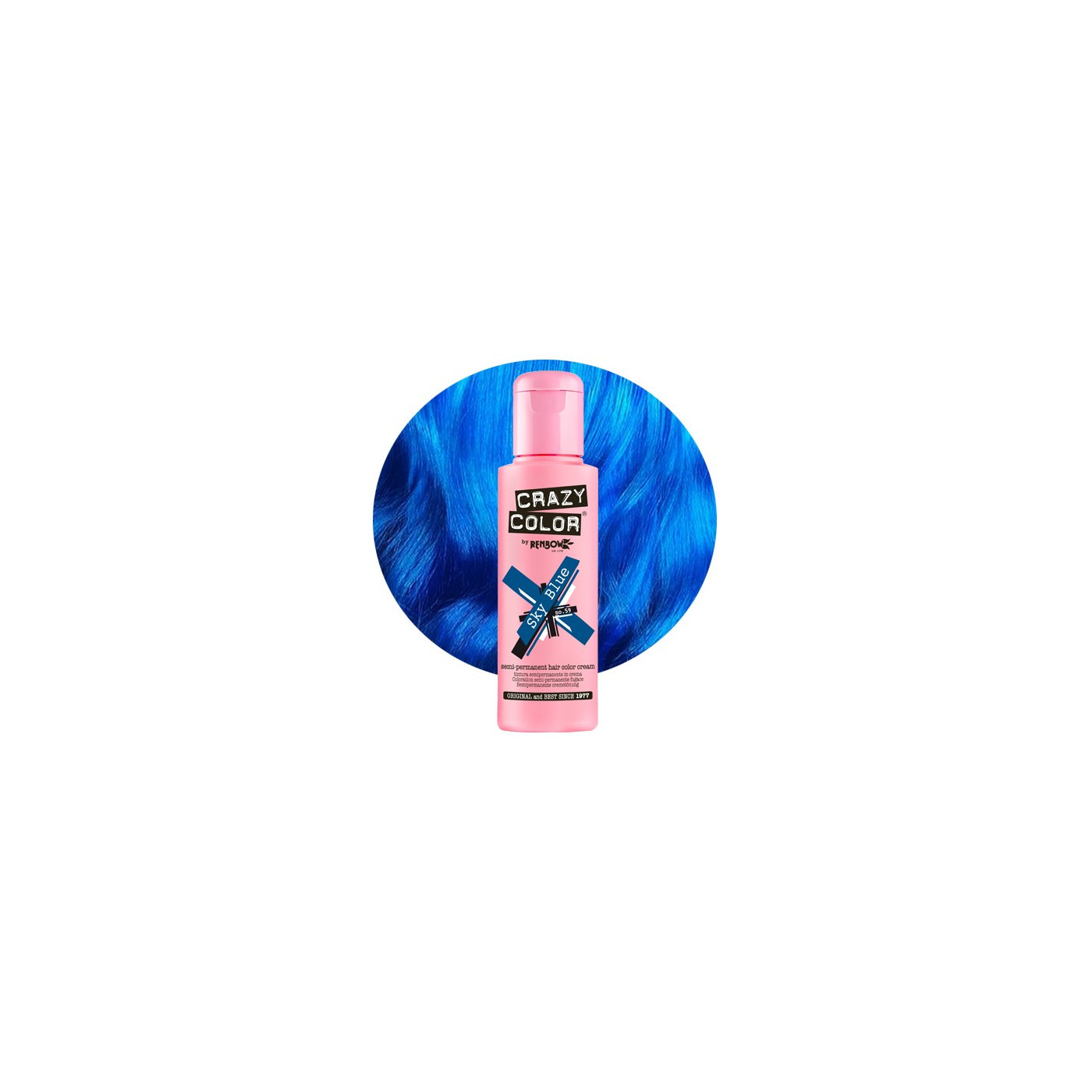 Krem do koloryzacji włosów Crazy Color Sky Blue błękit nieba 100 ml