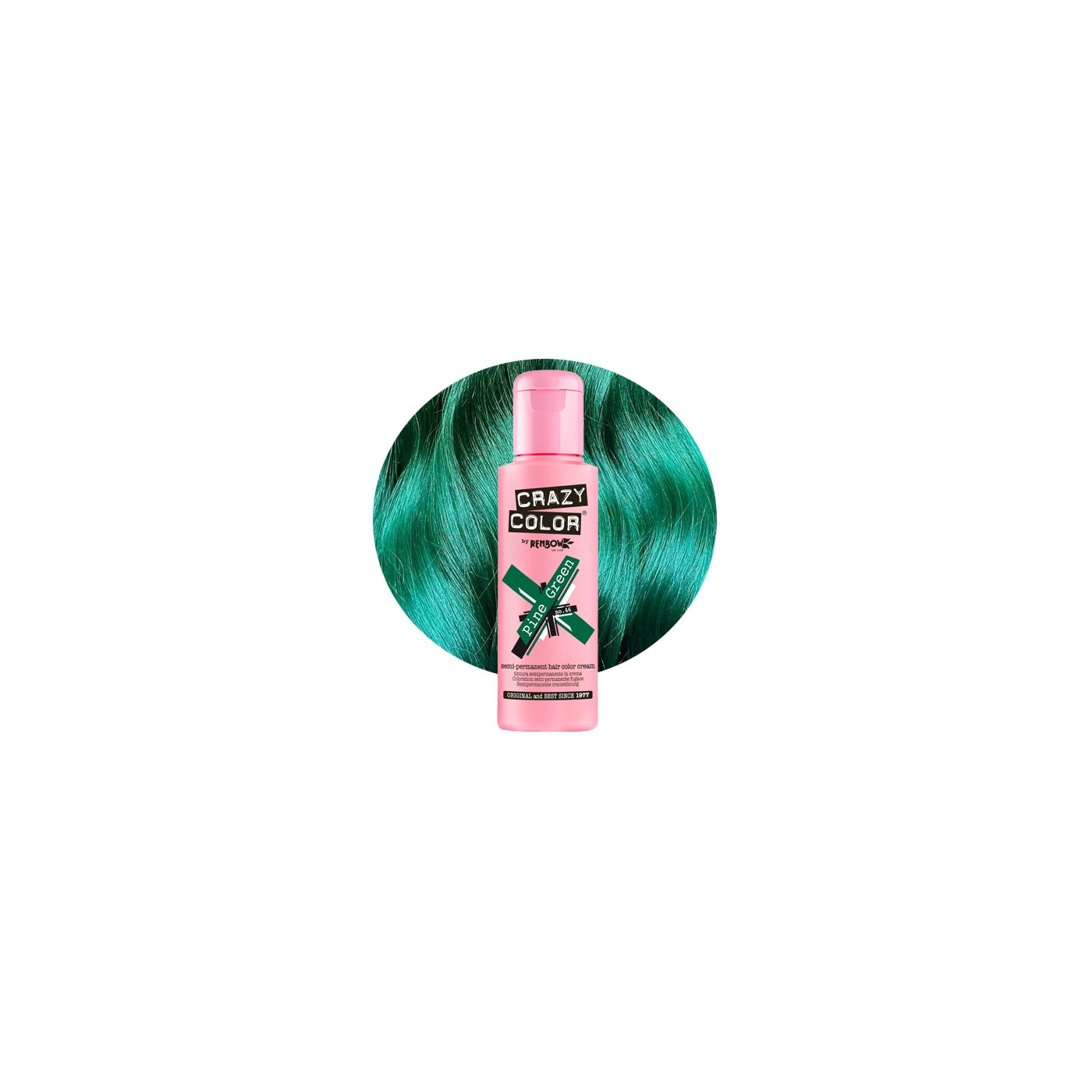Krem do koloryzacji włosów Crazy Color Pine Green sosnowa zieleń 100 ml Krem do koloryzacji włosów Crazy Color Pine Green sosnowa zieleń 100 ml