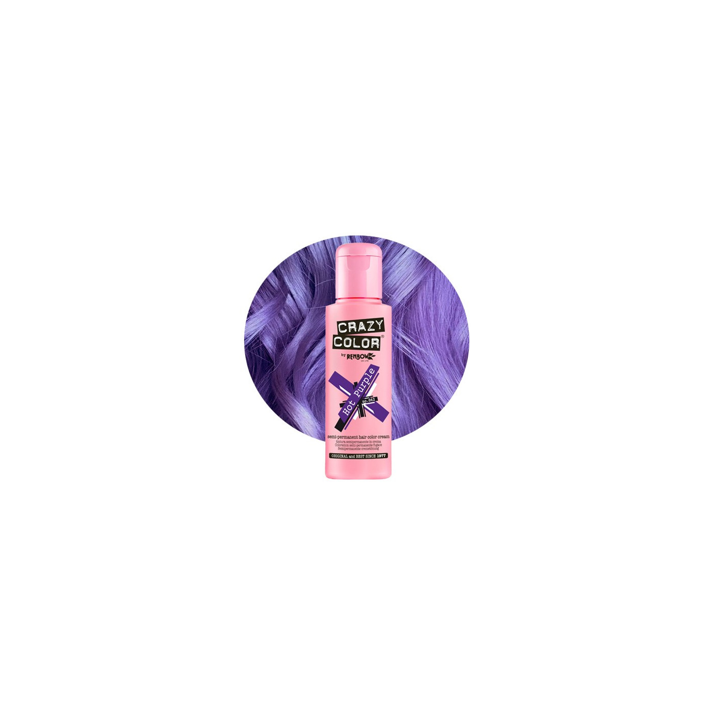 Krem do koloryzacji włosów Crazy Color Hot Purple gorący fiolet 100 ml Krem do koloryzacji włosów Crazy Color Hot Purple gorący fiolet 100 ml