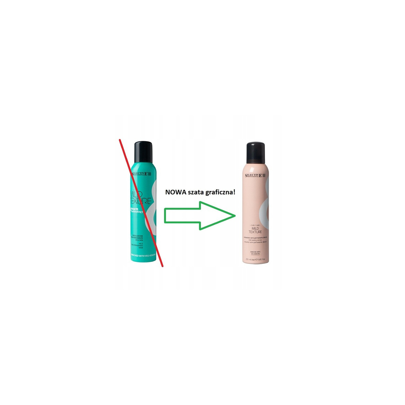 Płyn ondulujący półtrwała ondulacja bez amoniaku w sprayu Selective Mild Texture 250 ml