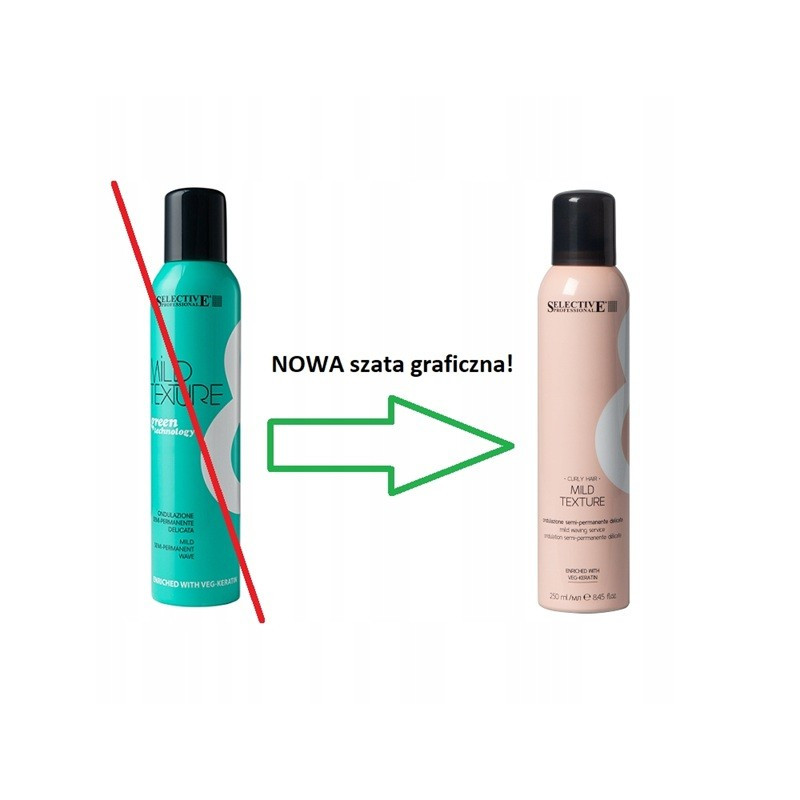 Płyn ondulujący półtrwała ondulacja bez amoniaku w sprayu Selective Mild Texture 250 ml