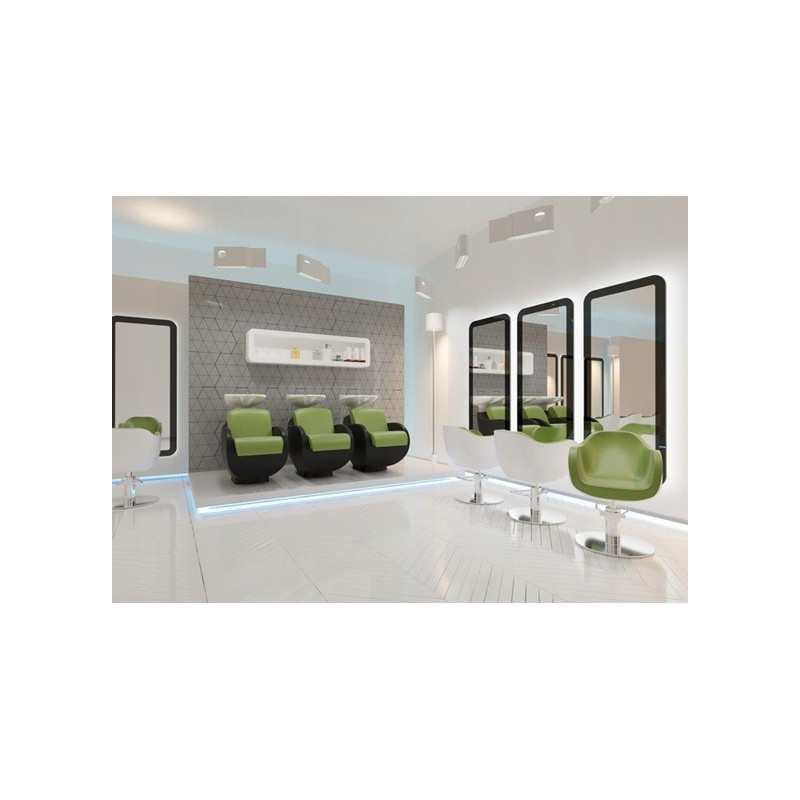 Konsoleta fryzjerska barberska kosmetyczna lustro Ayala Thomas LED