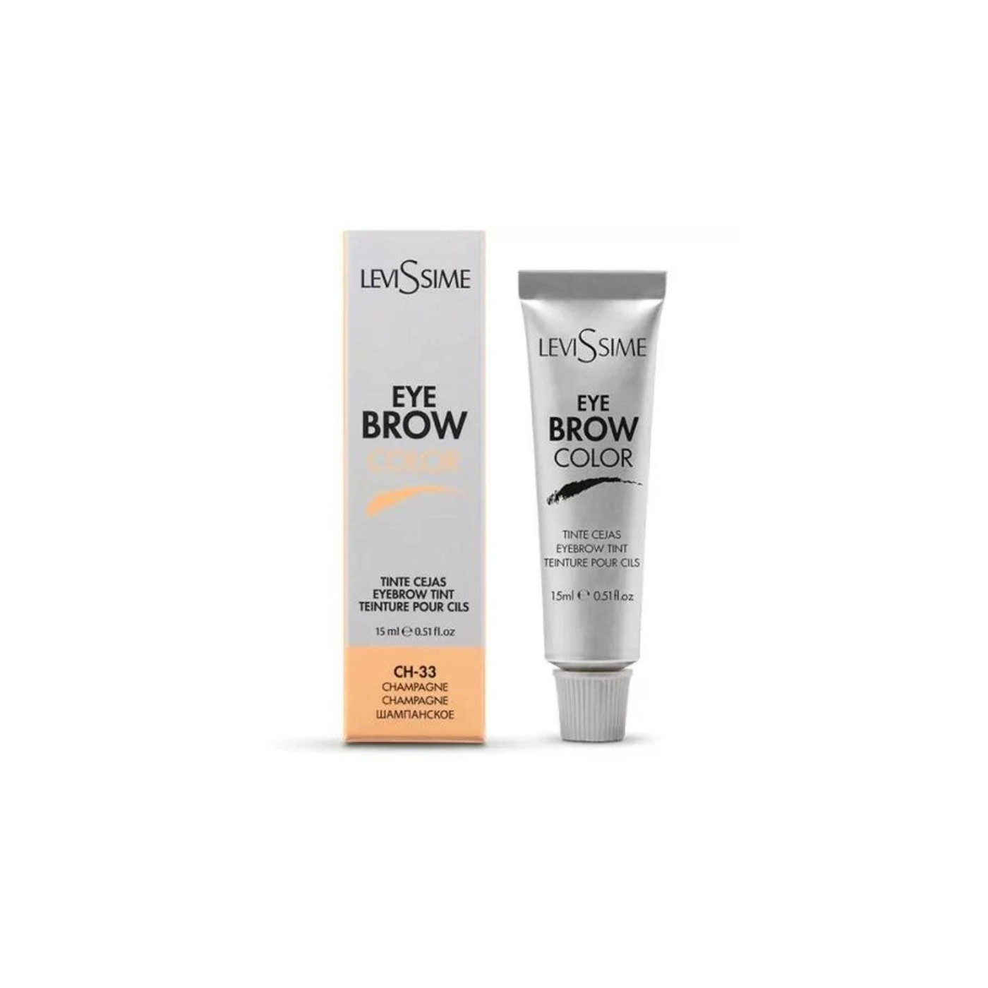 Farba do brwi szampan- ciepły blond Levissime Eyebrow Color 15 ml