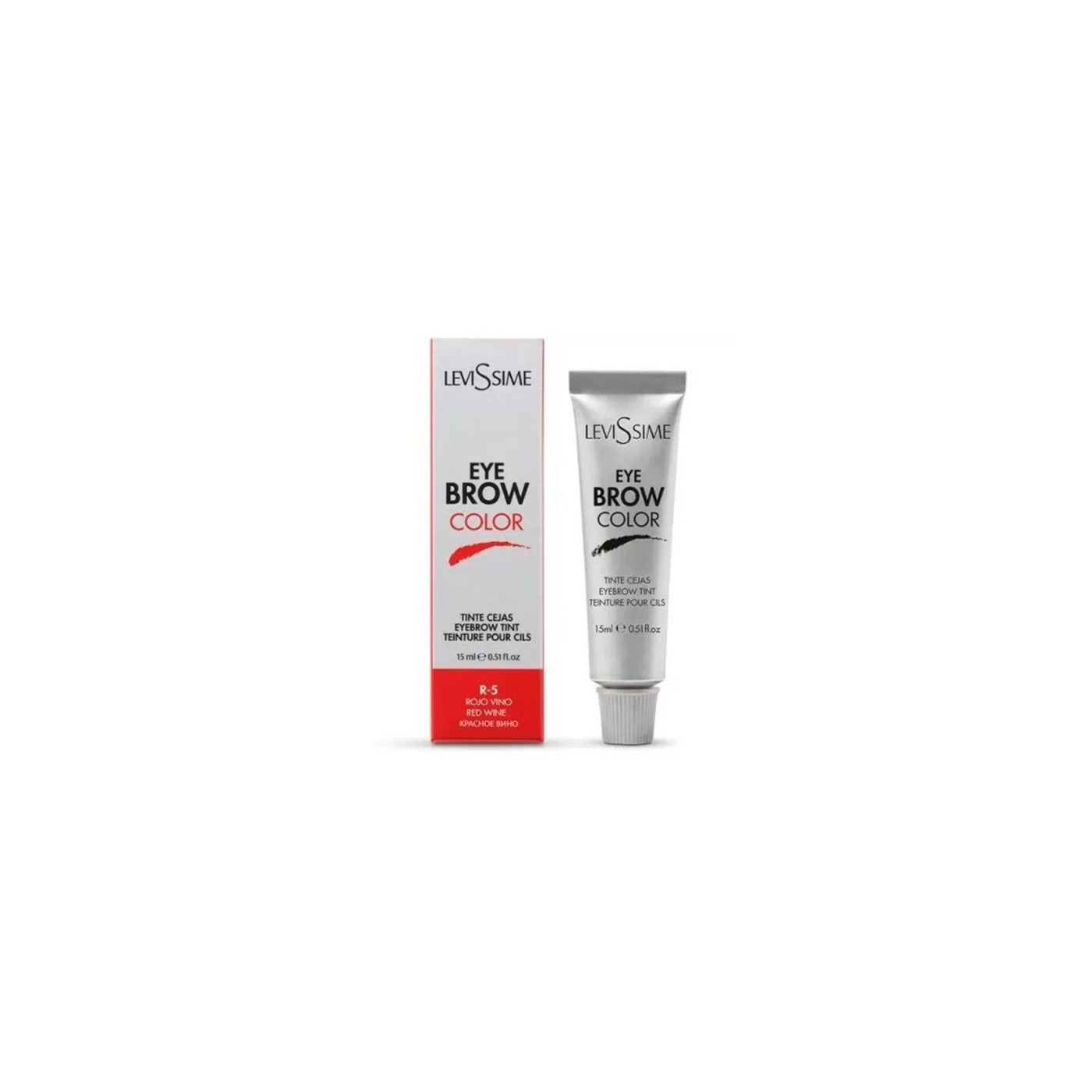 Farba do brwi czerwone wino Levissime Eyebrow Color 15 ml Farba do brwi czerwone wino Levissime Eyebrow Color 15 ml