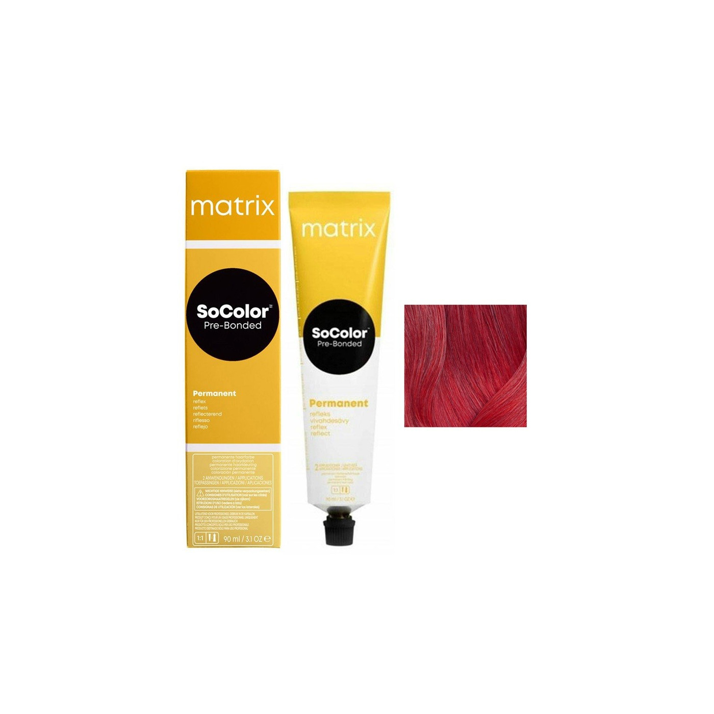 Farba do włosów Matrix SoColor Pre-Bonded Reflex SR-R czerwony 90 ml