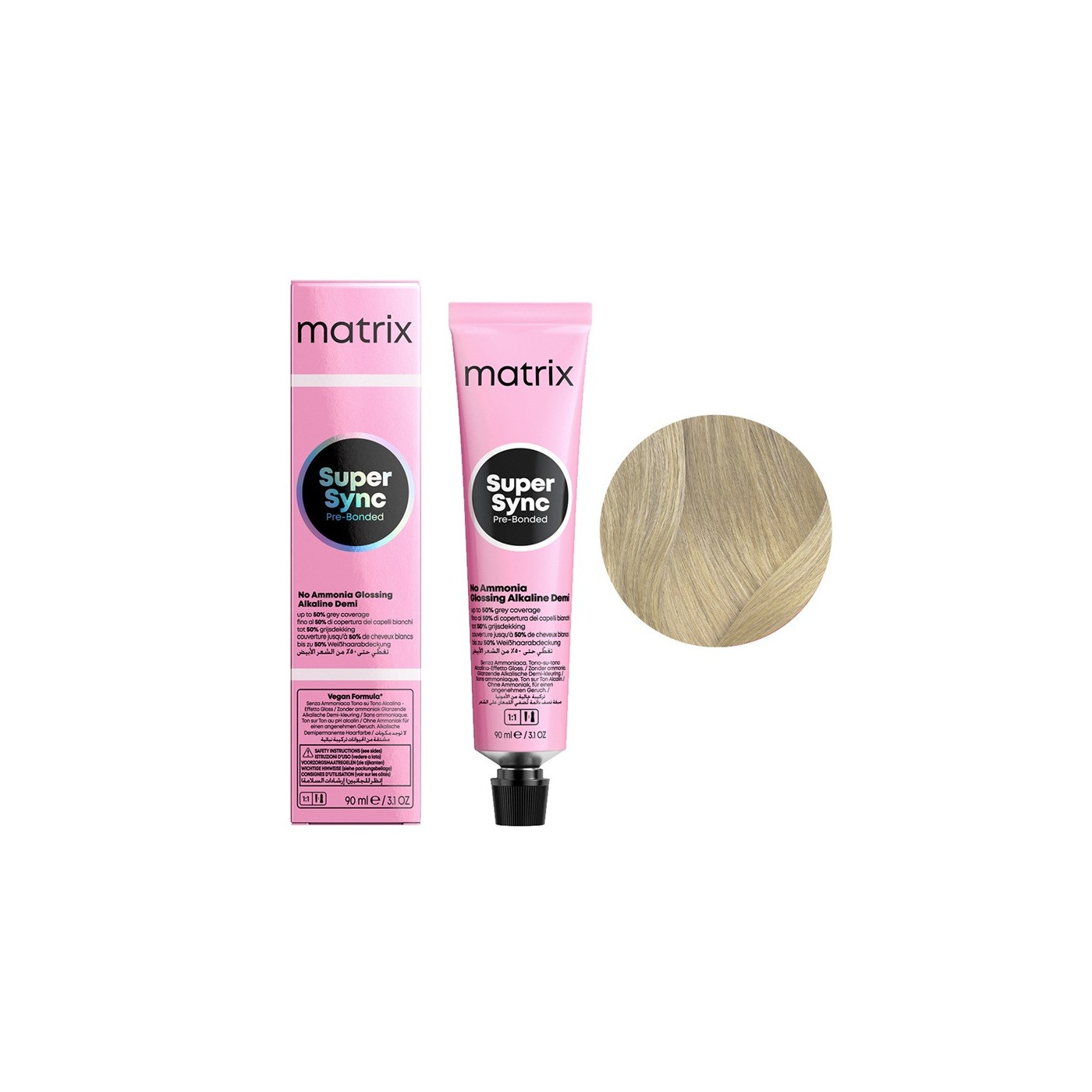 Toner do włosów Matrix Super Sync Pre-Bonded 8A jasny blond popielaty 90 ml
