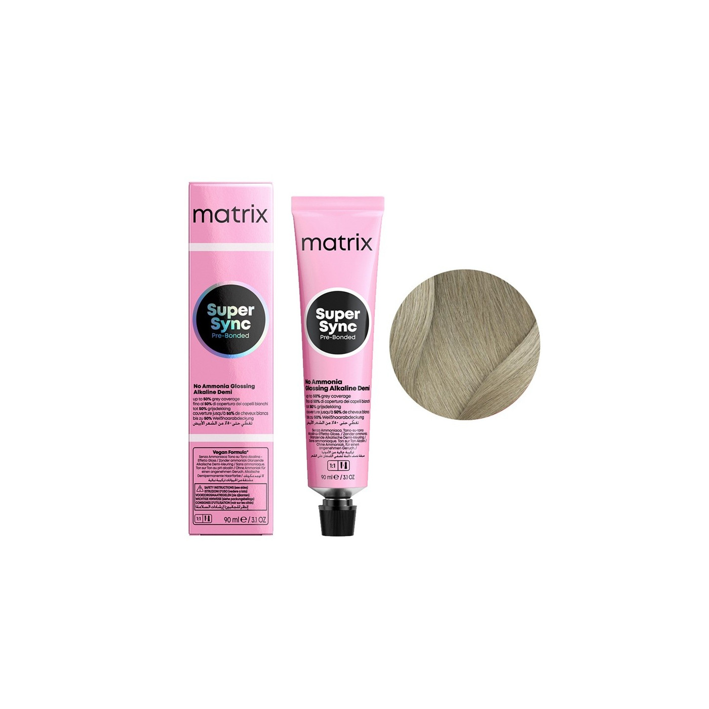 Toner do włosów Matrix Super Sync Pre-Bonded 10A ekstra jasny blond popielaty 90 ml