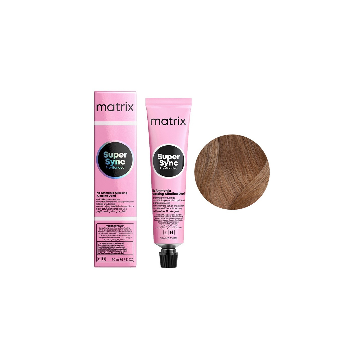 Toner do włosów Matrix Super Sync Pre-Bonded 7NA średni blond naturalny popielaty 90 ml Toner do włosów Matrix Super Sync Pre-Bonded 7NA średni blond naturalny popielaty 90 ml