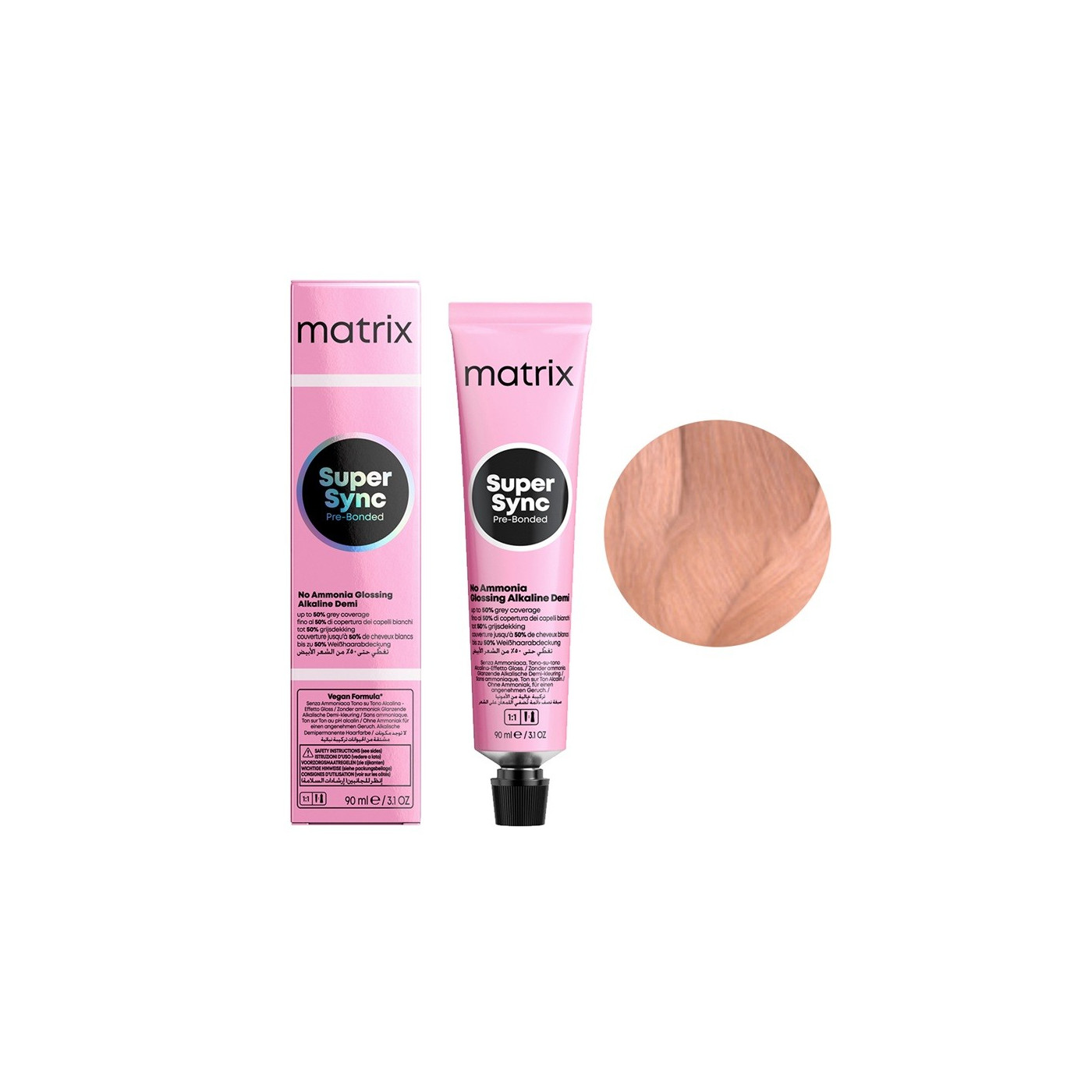 Toner do włosów Matrix Super Sync Pre-Bonded SPM pastele mokka 90 ml Toner do włosów Matrix Super Sync Pre-Bonded SPM pastele mokka 90 ml
