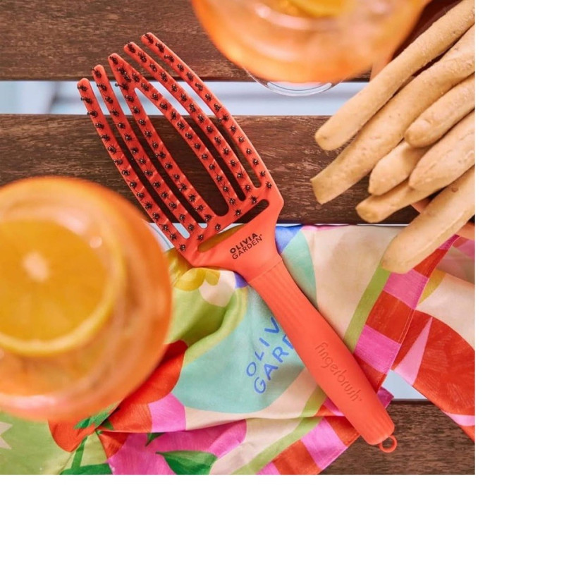 Szczotka do rozczesywania włosów Olivia Garden Fingerbrush Dolce Vita Orange Spritz Szczotka do rozczesywania włosów Olivia Garden Fingerbrush Dolce Vita Orange Spritz