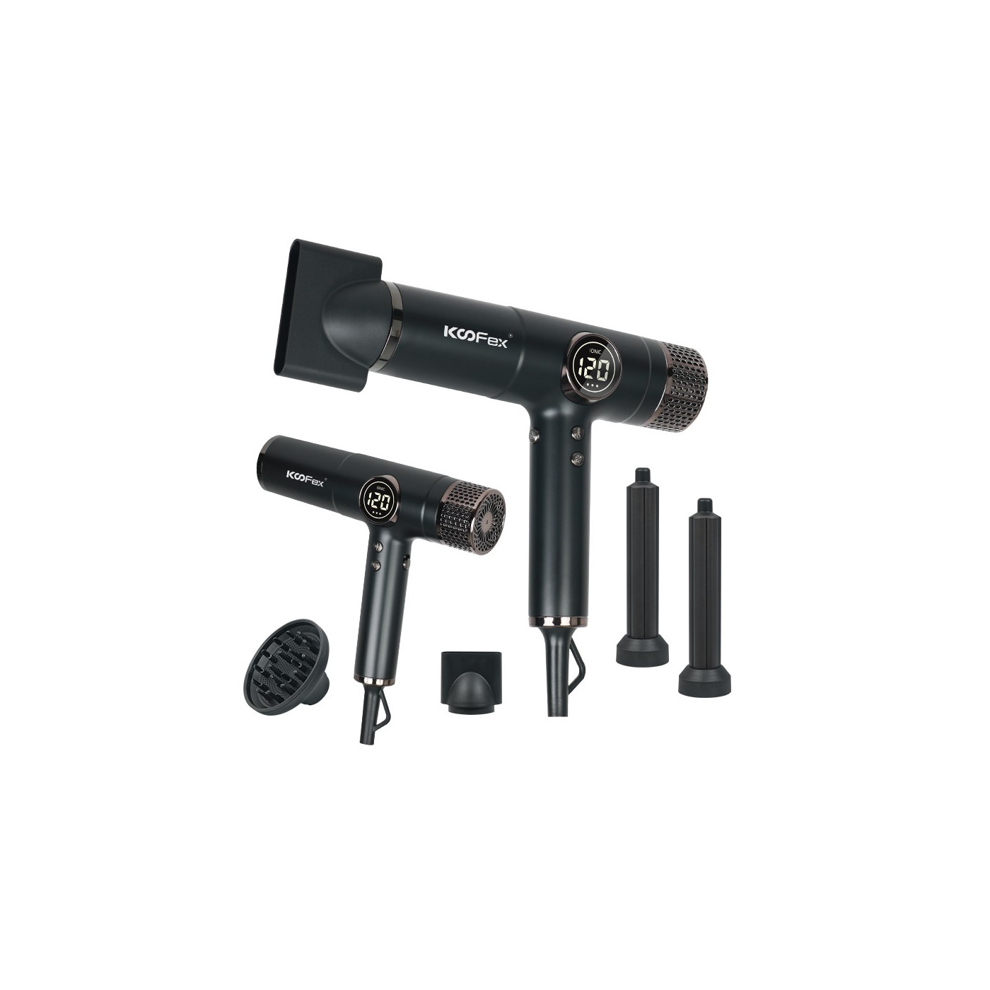 Suszarka do włosów z jonizacją 1900 W Koofex KF-8016 Efekt Coandy