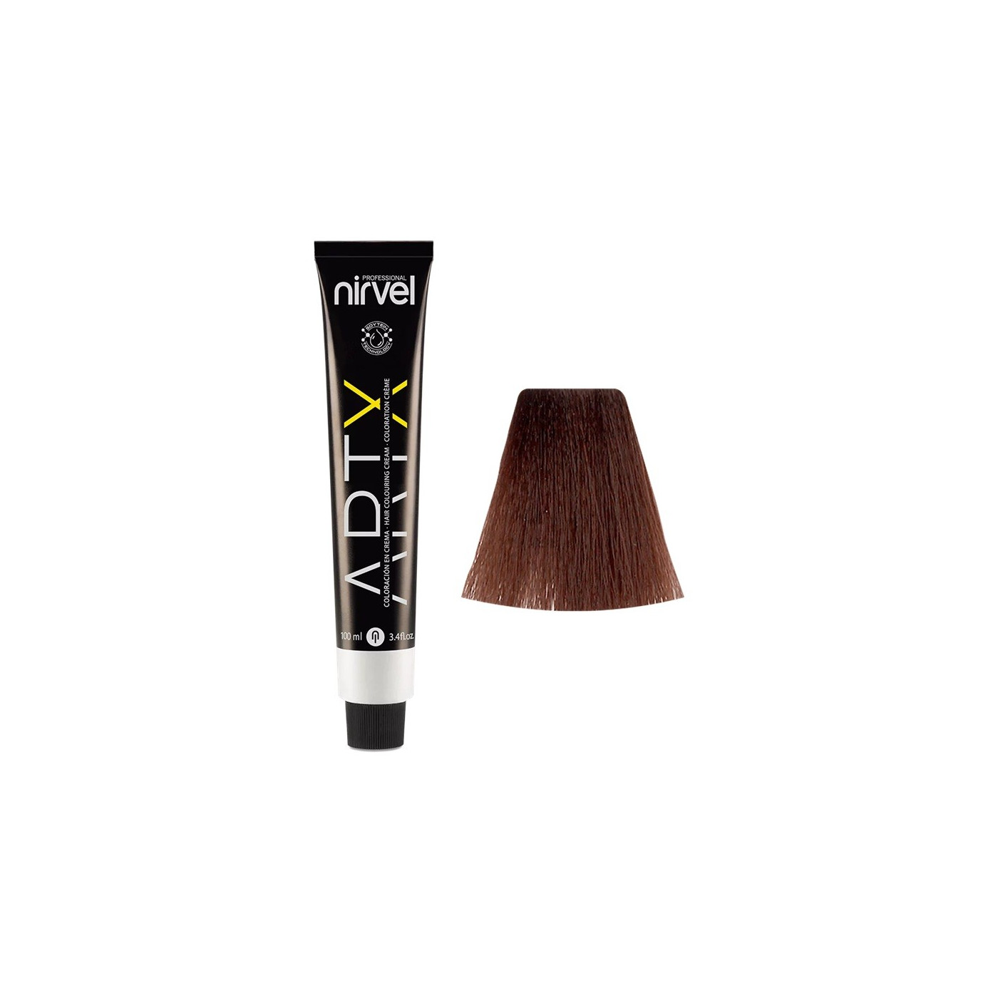Farba do włosów z amoniakiem Nirvel Artx 5-71 popielaty brąz średni popiół 100 ml