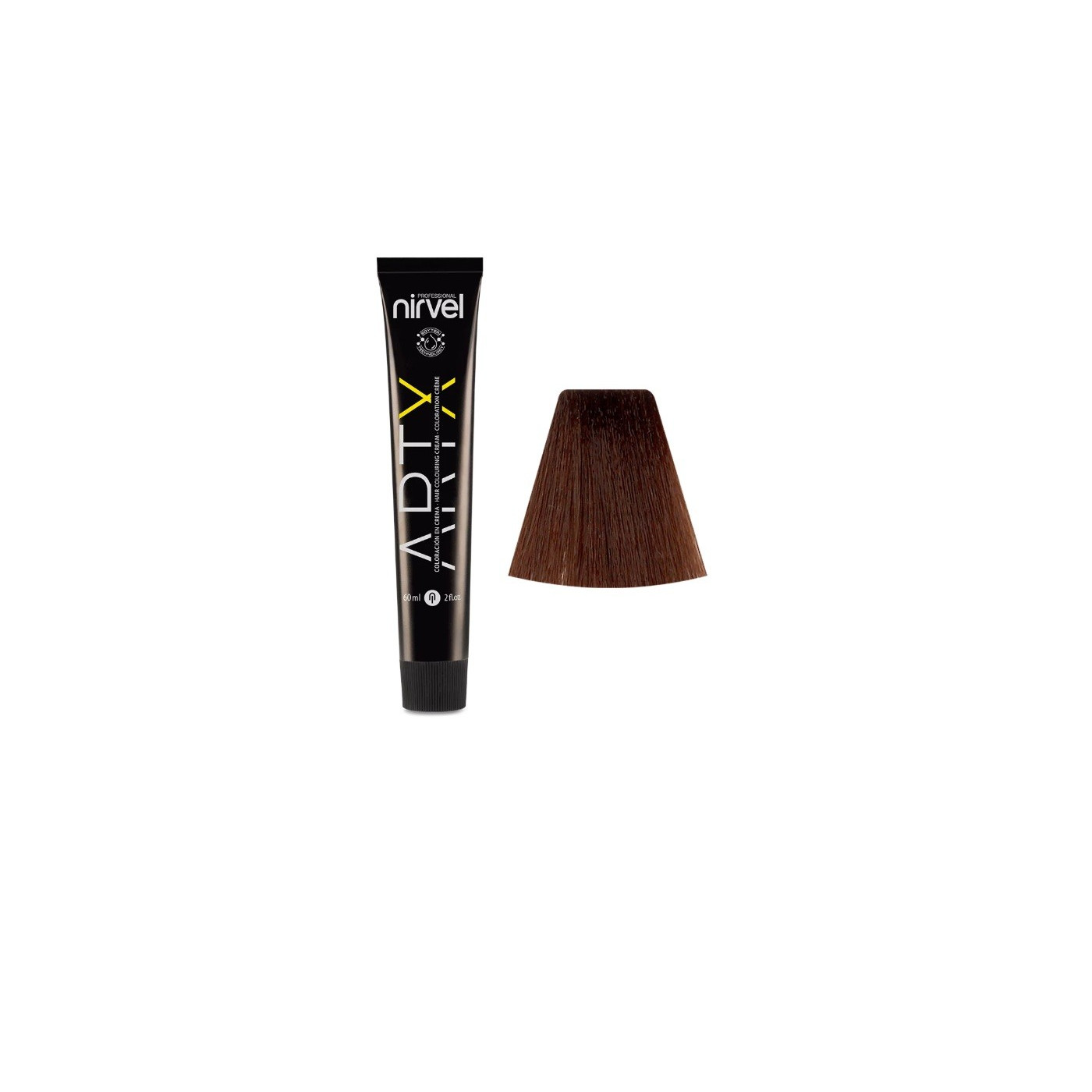 Farba do włosów z amoniakiem Nirvel Artx 5 naturalny jasny kasztan 100 ml Farba do włosów z amoniakiem Nirvel Artx 5 naturalny jasny kasztan 100 ml