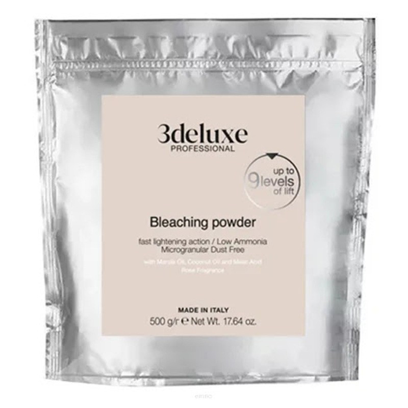 Rozjaśniacz do włosów niebieski do 9 tonów 3Deluxe Professional 500 g