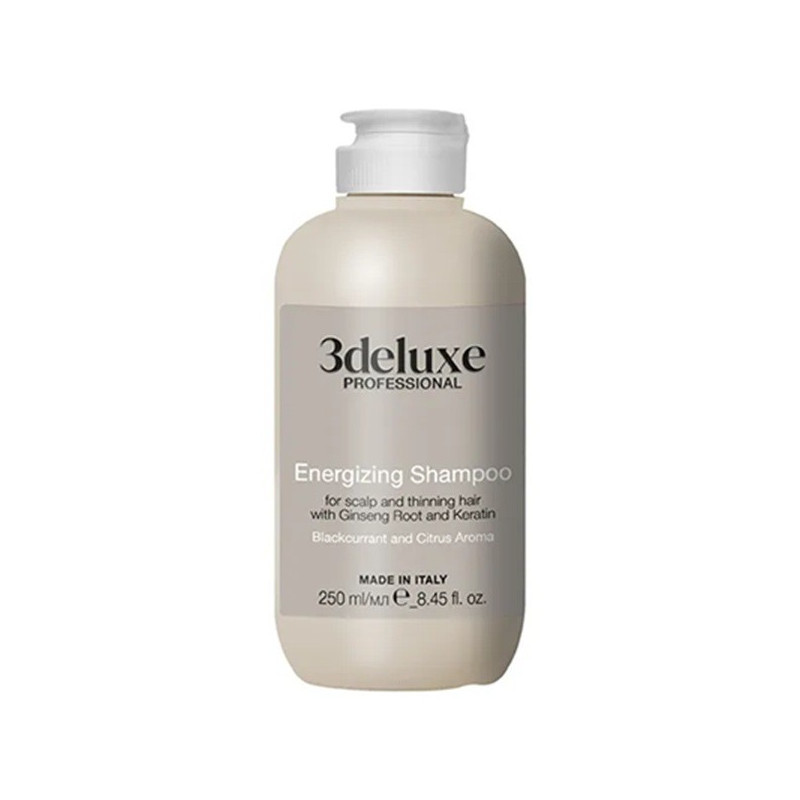 Szampon przeciw wypadaniu włosów wzmacniający z keratyną 3Deluxe Professional Energizing 250 ml Szampon przeciw wypadaniu włosów wzmacniający z keratyną 3Deluxe Professional Energizing 250 ml