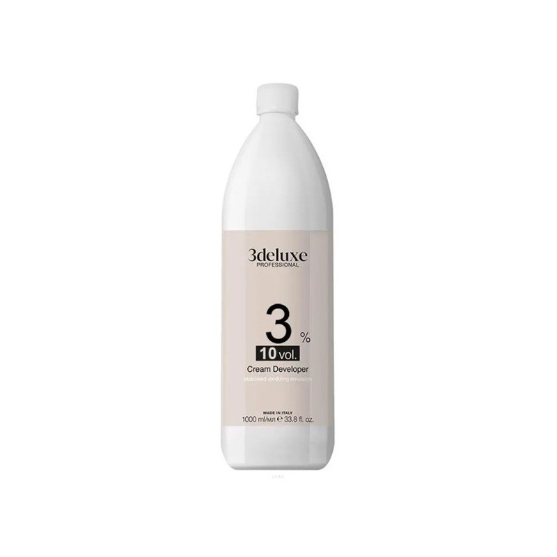 Woda utleniona w kremie do farb 3Deluxe Professional 10vol 3%-1000 ml Woda utleniona w kremie do farb 3Deluxe Professional 10vol 3%-1000 ml