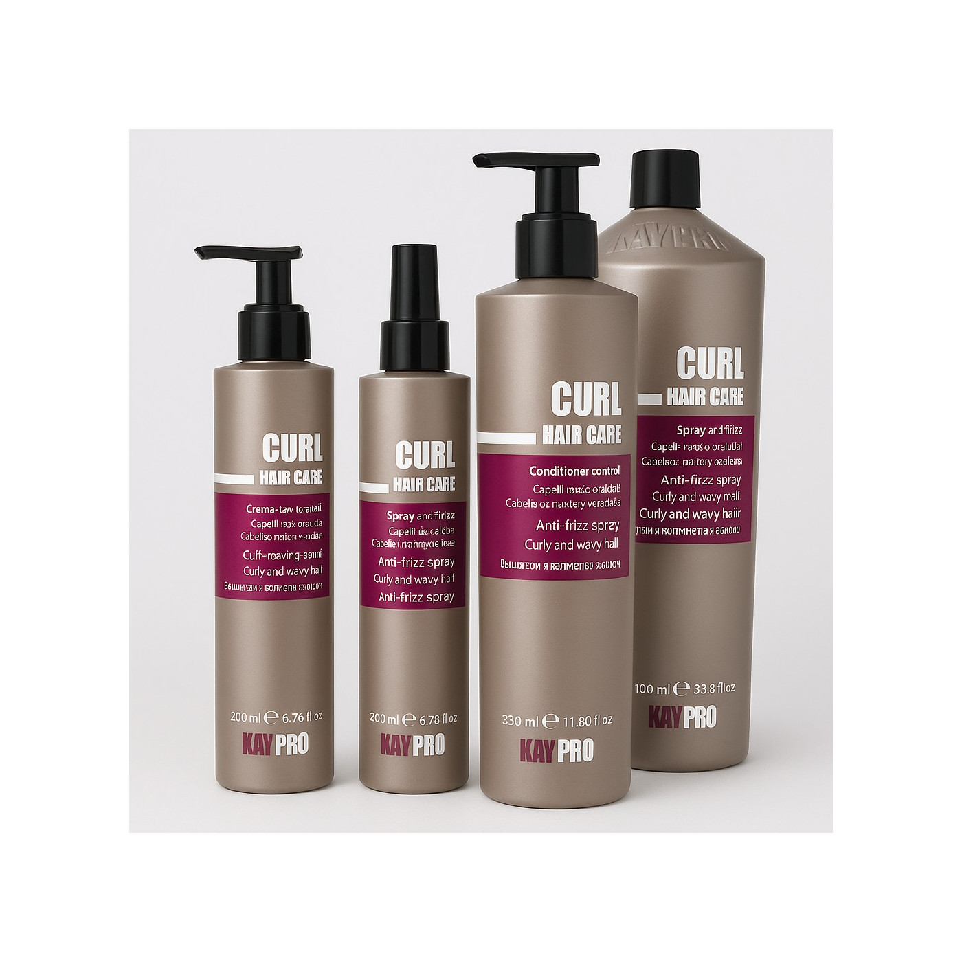 Zestaw do włosów kręconych: szampon, odżywka,spray i krem KayPro Curl Hair Care Zestaw do włosów kręconych: szampon, odżywka,spray i krem KayPro Curl Hair Care