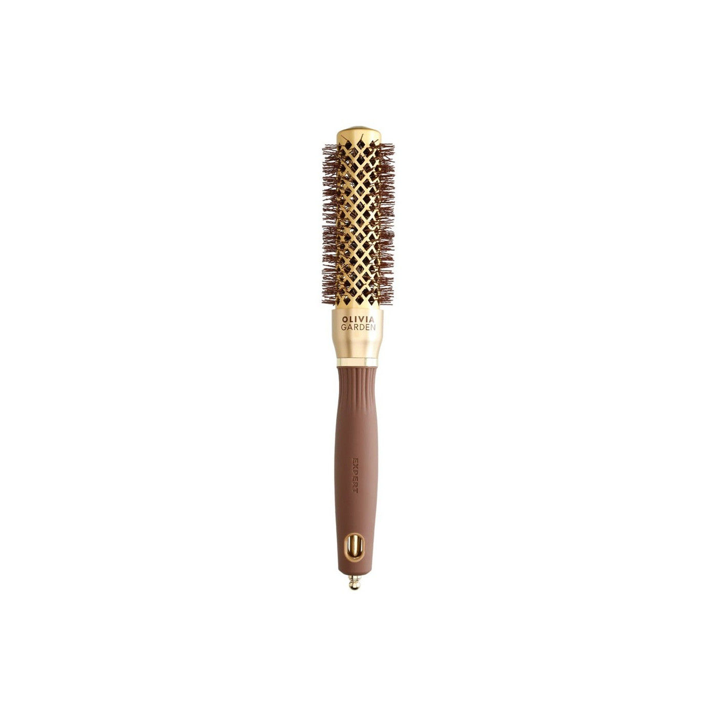 Szczotka do modelowania włosów z jonizacją Olivia Garden Blowout Shine Wavy Bristles Gold & Brown 25 mm Szczotka do modelowania włosów z jonizacją Olivia Garden Blowout Shine Wavy Bristles Gold & Brown 25 mm