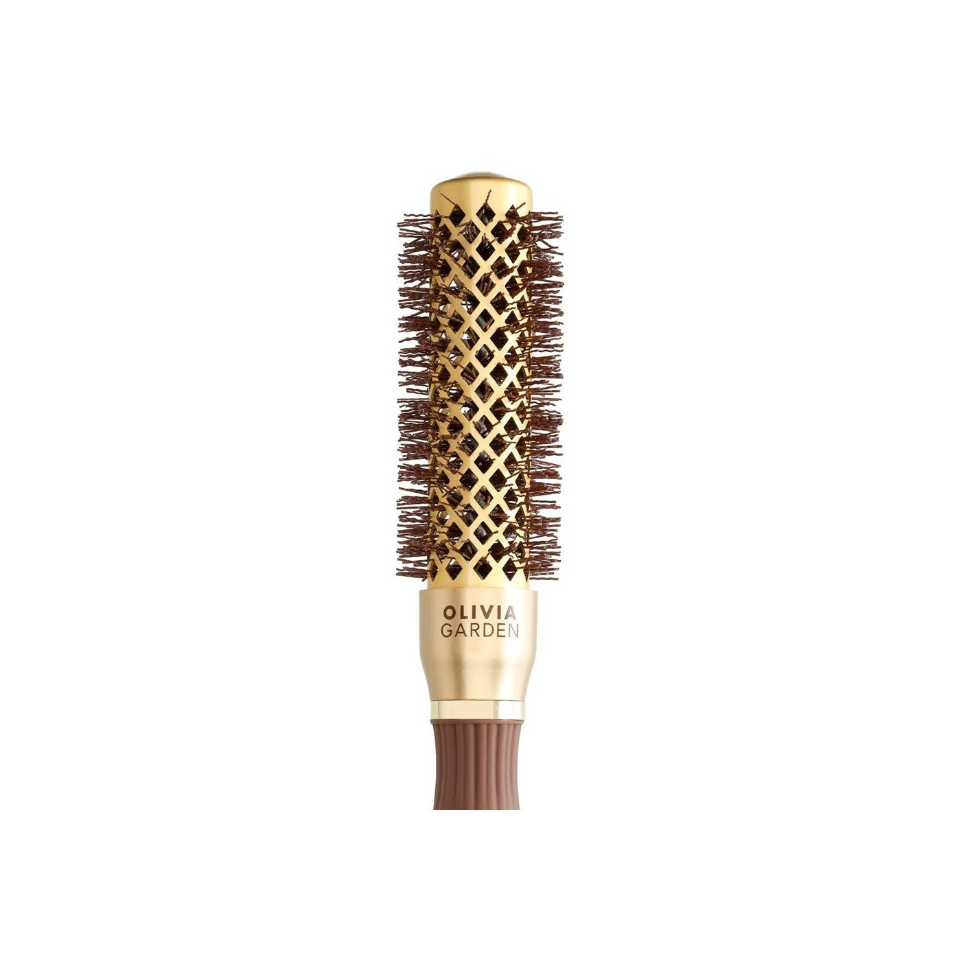 Szczotka do modelowania włosów z jonizacją Olivia Garden Blowout Shine Wavy Bristles Gold & Brown 25 mm Szczotka do modelowania włosów z jonizacją Olivia Garden Blowout Shine Wavy Bristles Gold & Brown 25 mm
