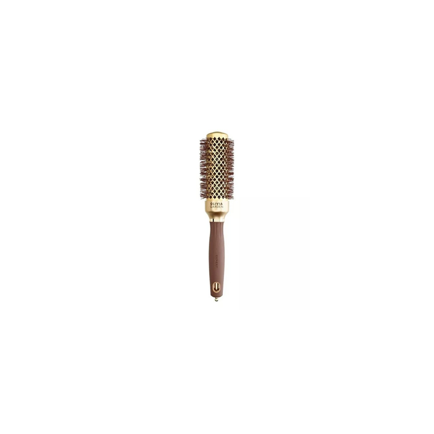 Szczotka do modelowania włosów z jonizacją Olivia Garden Blowout Shine Wavy Bristles Gold & Brown 35 mm Szczotka do modelowania włosów z jonizacją Olivia Garden Blowout Shine Wavy Bristles Gold & Brown 35 mm