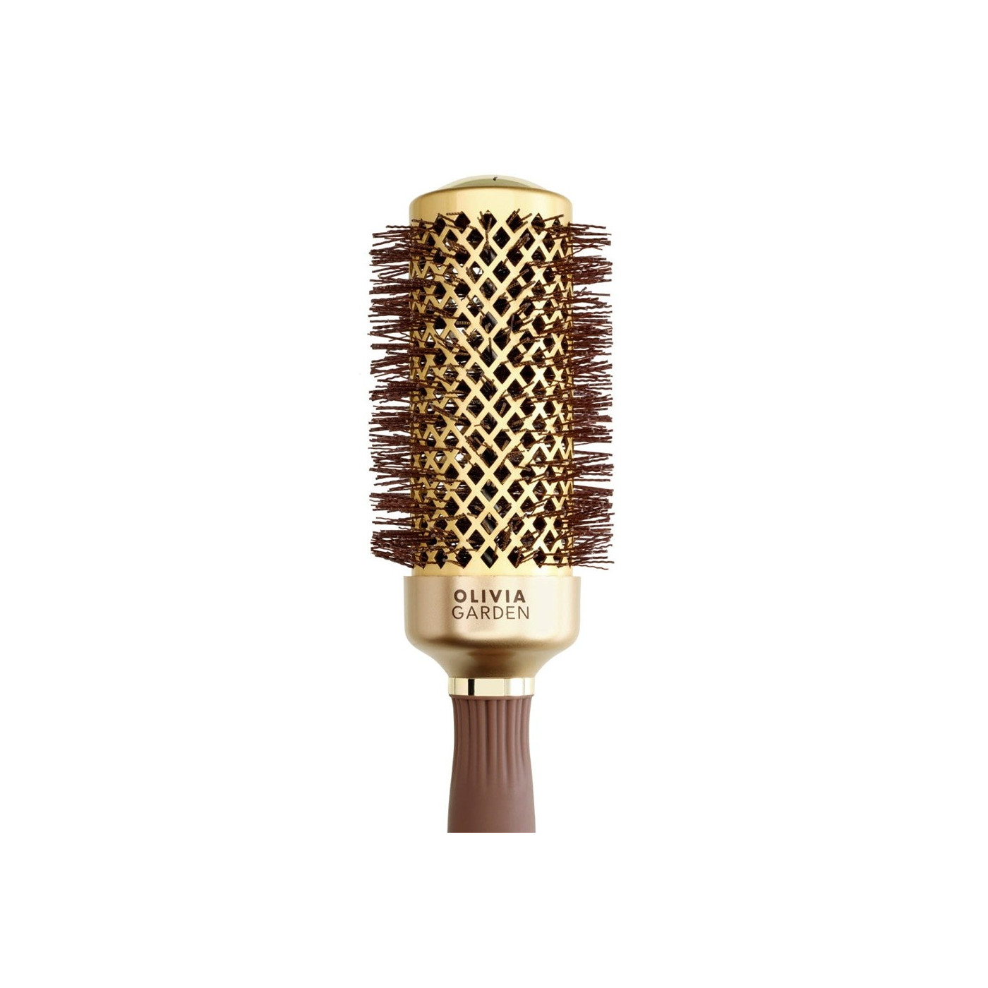 Szczotka do modelowania włosów z jonizacją Olivia Garden Blowout Shine Wavy Bristles Gold & Brown 45 mm Szczotka do modelowania włosów z jonizacją Olivia Garden Blowout Shine Wavy Bristles Gold & Brown 45 mm