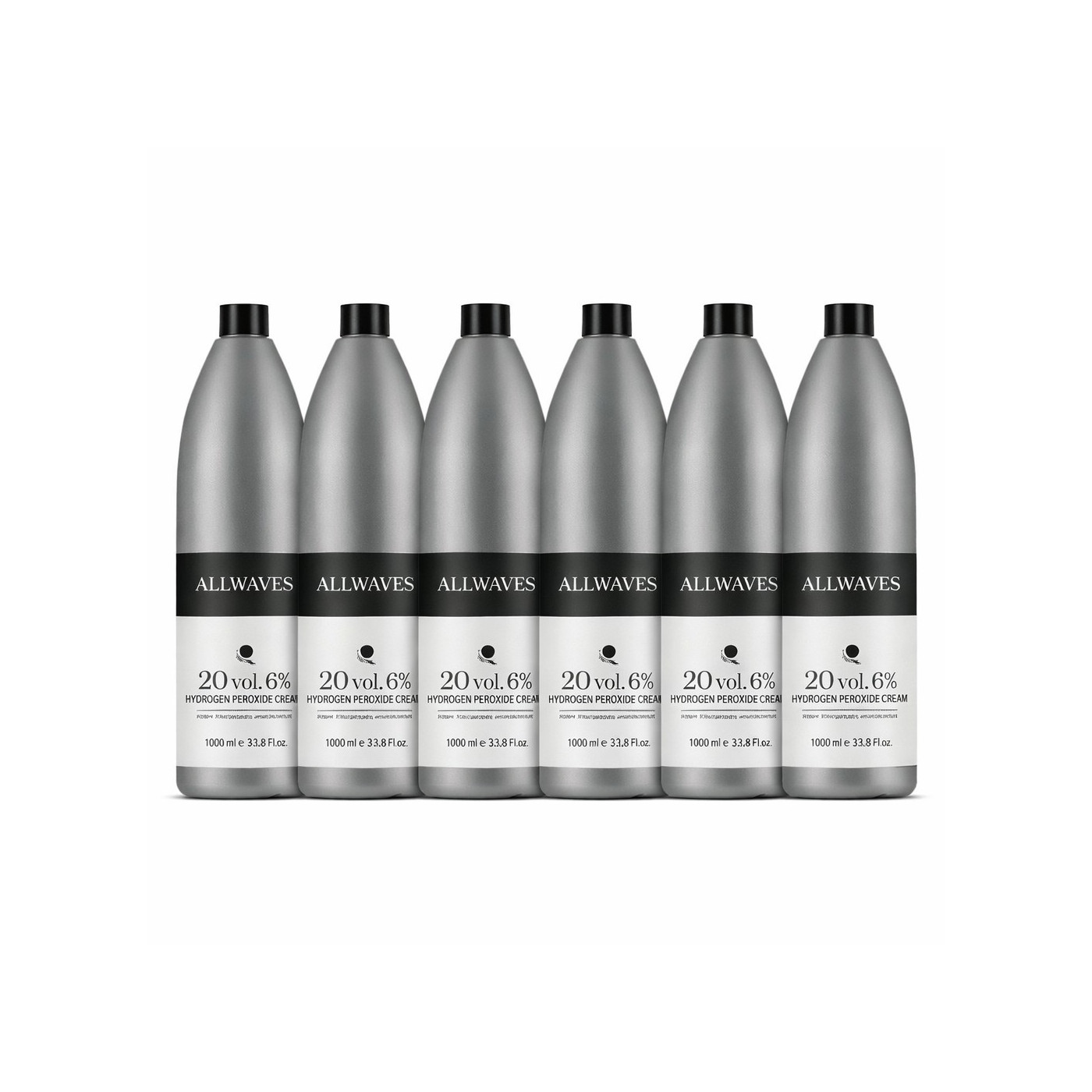 Zestaw 6x Woda utleniona w emulsji 20v 6% Allwaves 1000 ml