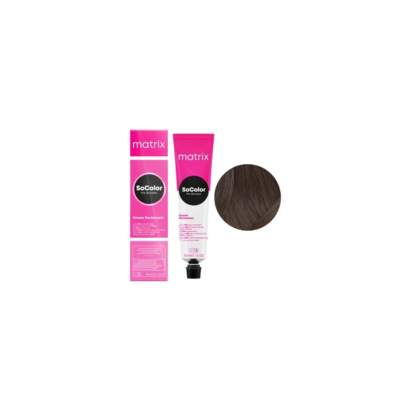 Farba do włosów Matrix SoColor Pre-Bonded 4N średni brąz neutralny 90 ml