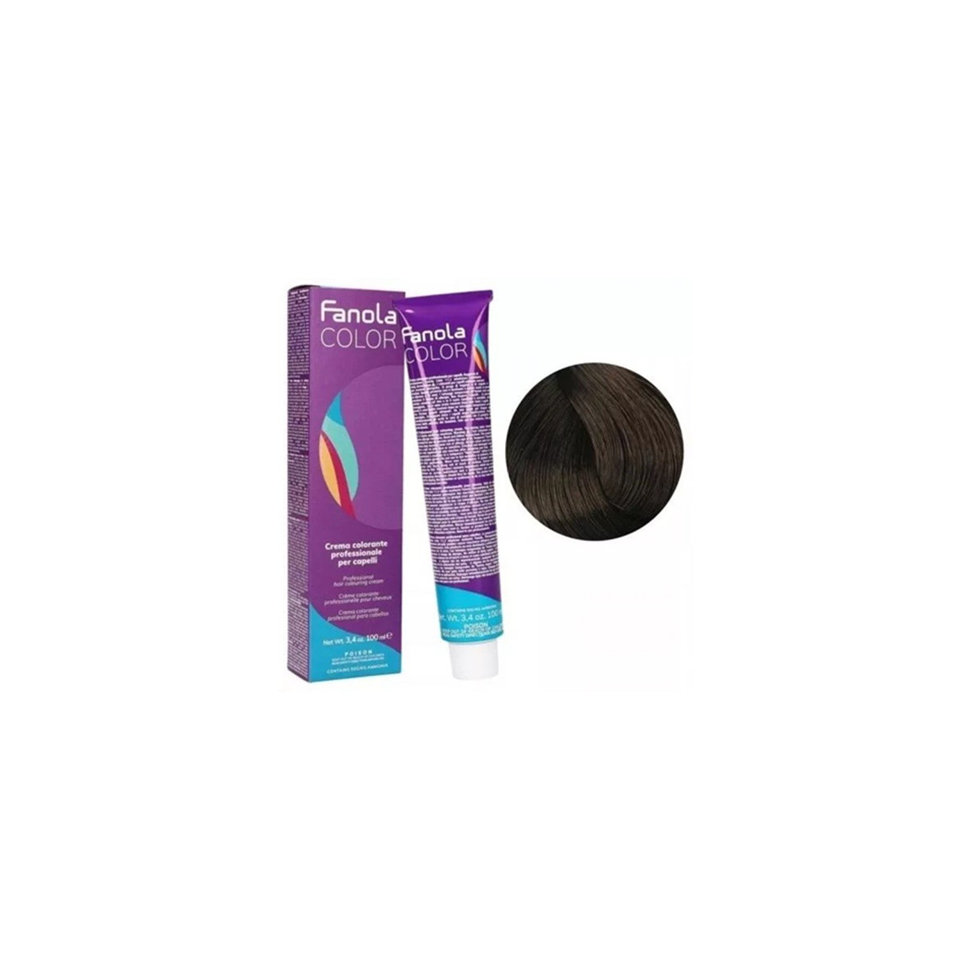 Farba do włosów Fanola Color Cream 5.00 intensywny jasny kasztan 100 ml