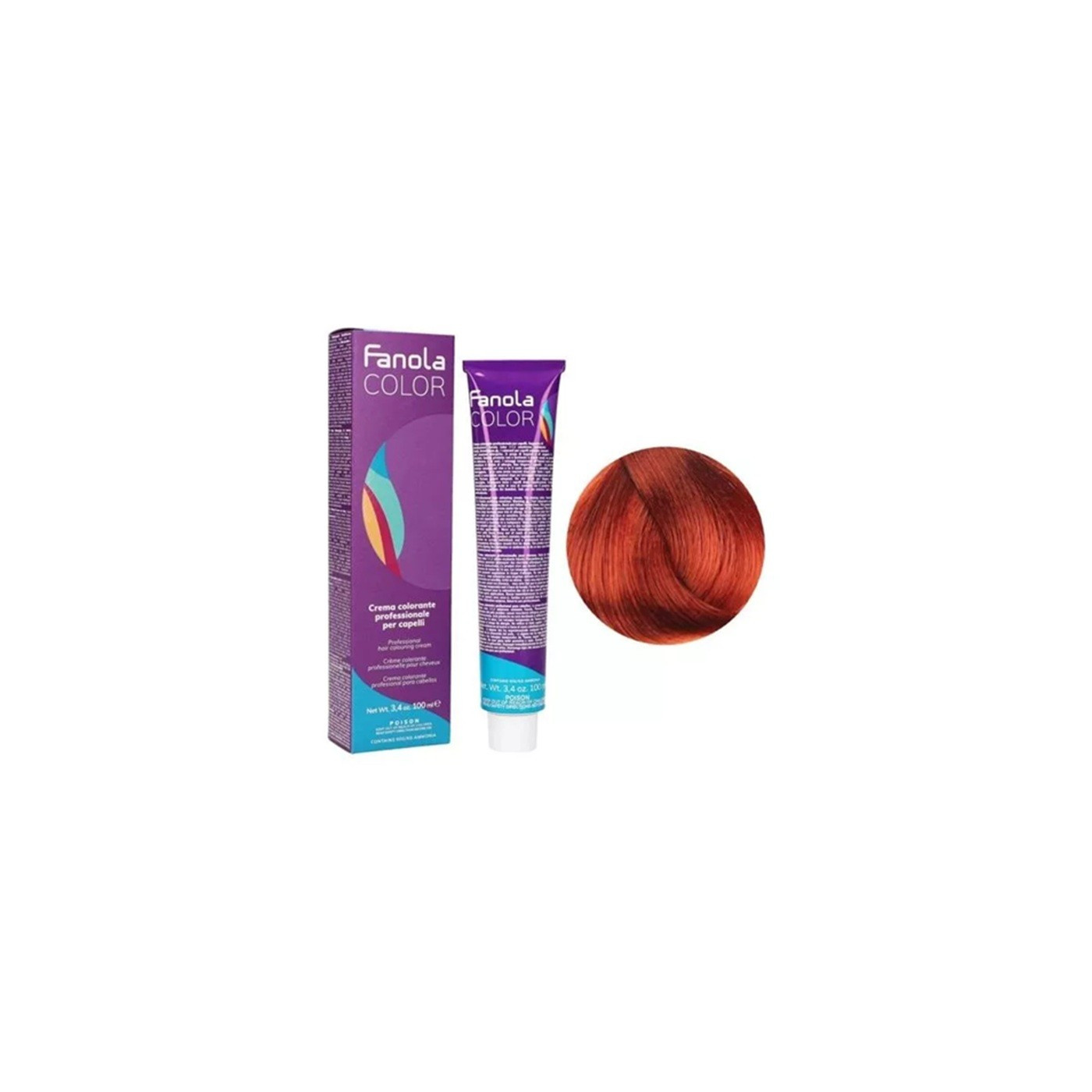 Farba do włosów Fanola Color Cream 7.44 intensywny miedziany blond 100 ml Farba do włosów Fanola Color Cream 7.44 intensywny miedziany blond 100 ml