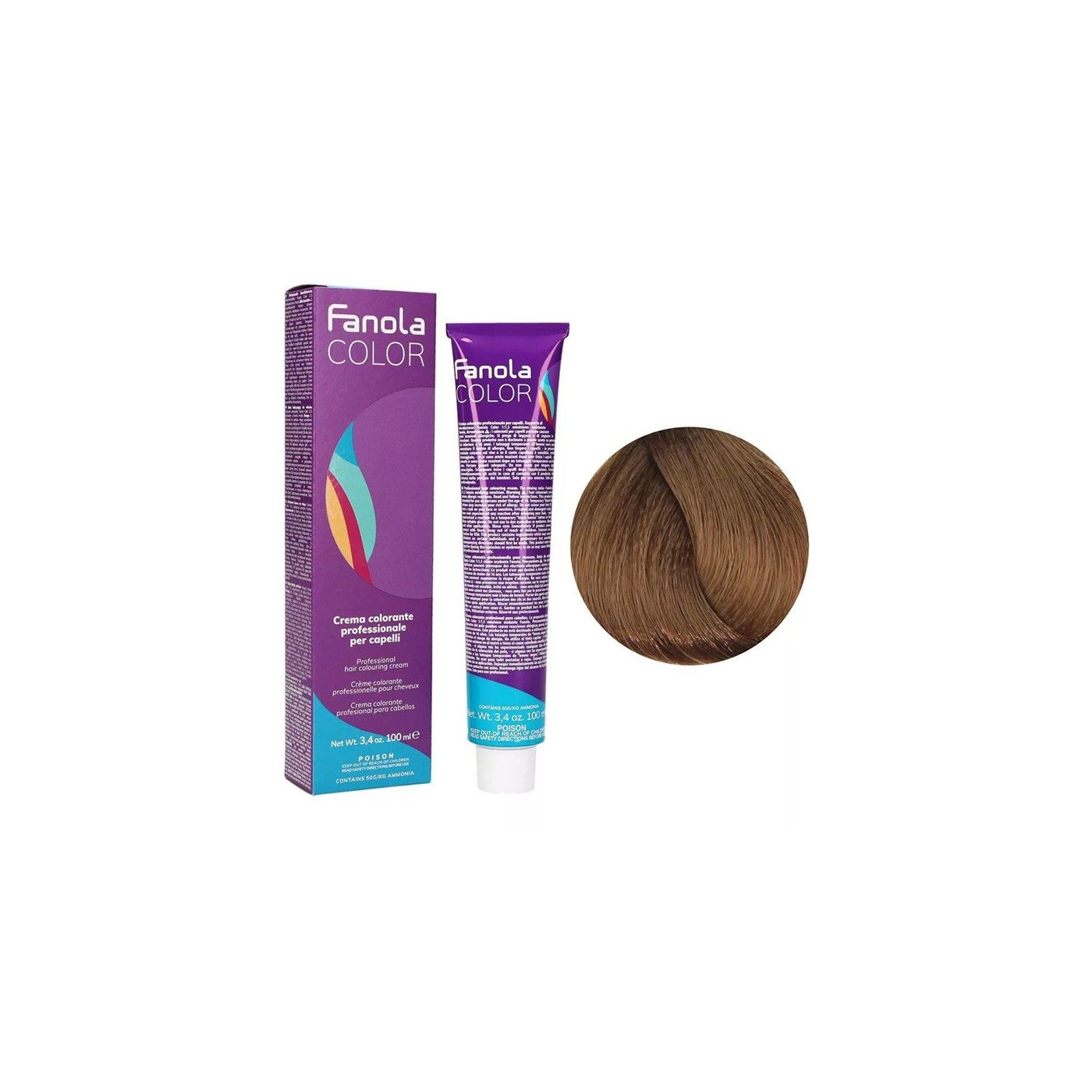 Farba do włosów Fanola Color Cream 8.0 jasny blond 100 ml