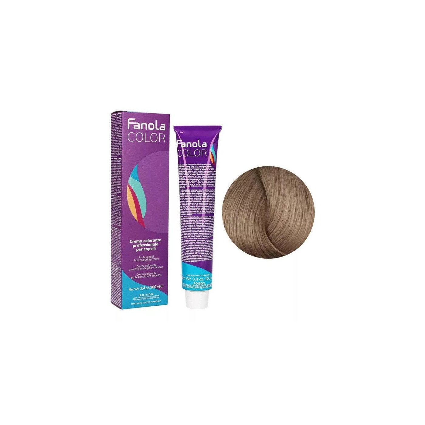 Farba do włosów Fanola Color Cream 9.1 bardzo jasny blond popielaty 100 ml Farba do włosów Fanola Color Cream 9.1 bardzo jasny blond popielaty 100 ml