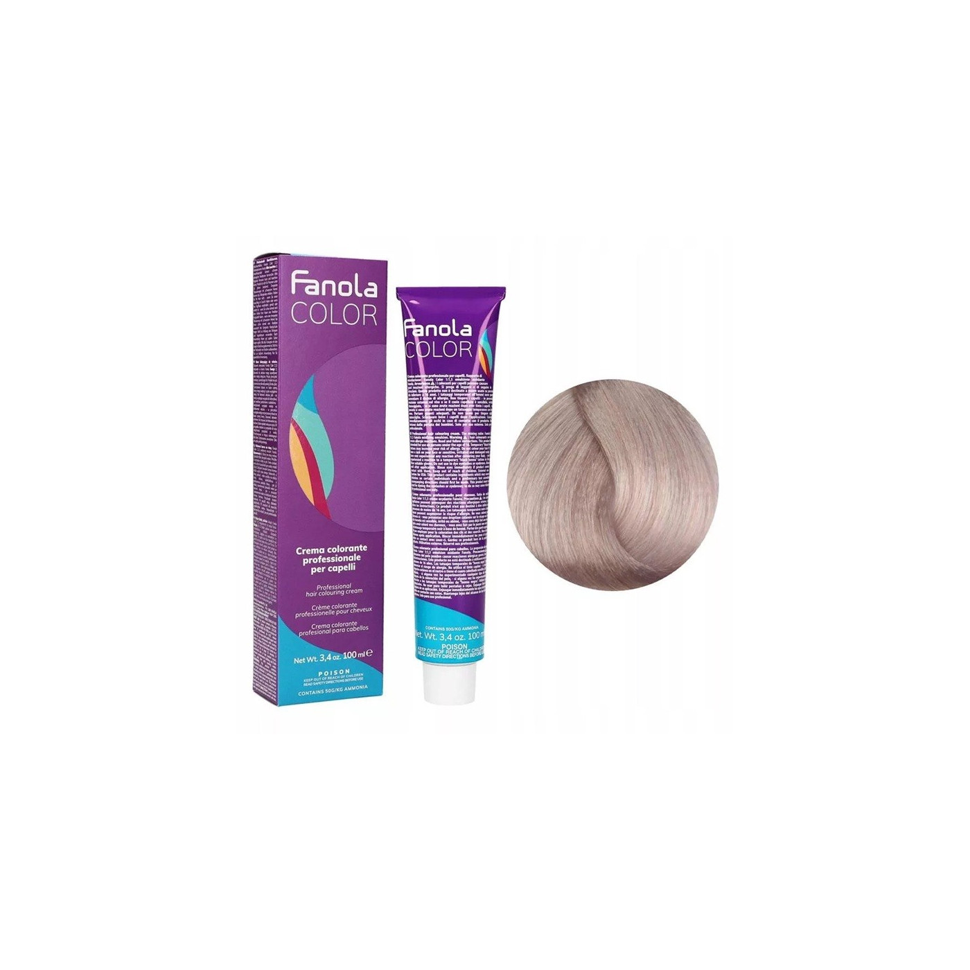 Farba do włosów Fanola Color Cream 11.7 super platynowy blond irys 100 ml Farba do włosów Fanola Color Cream 11.7 super platynowy blond irys 100 ml
