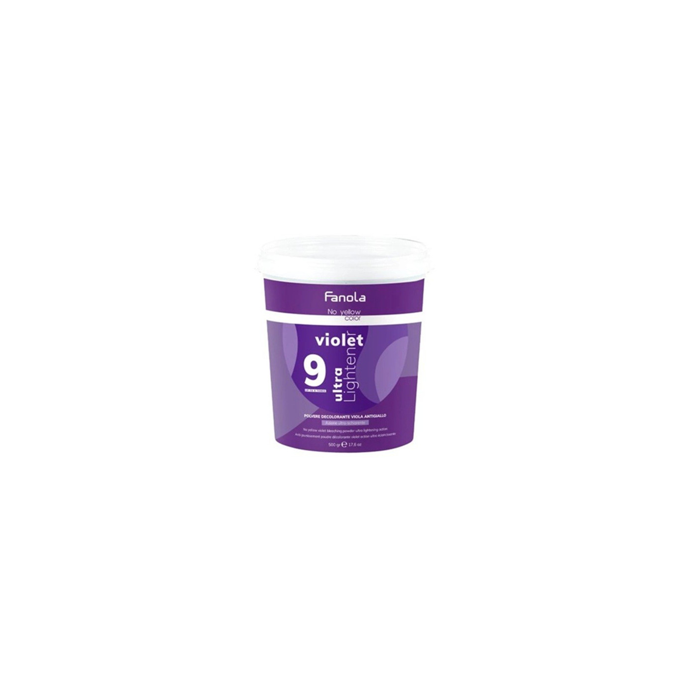 Rozjaśniacz do włosów w proszku fioletowy Fanola No Yellow Color Violet 500 g Rozjaśniacz do włosów w proszku fioletowy Fanola No Yellow Color Violet 500 g