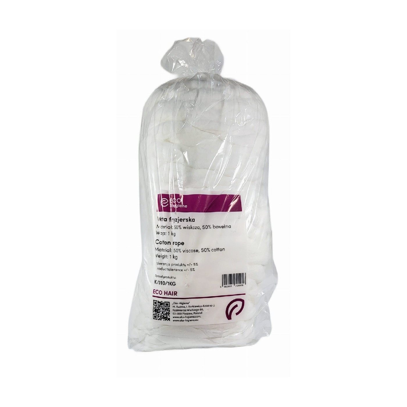 Wata fryzjerska w sznurze 1 kg Wata fryzjerska w sznurze 1 kg