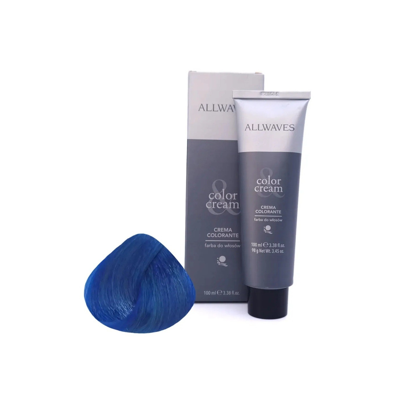 Farba do włosów Allwaves F555 super błękitny 100 ml Farba do włosów Allwaves F555 super błękitny 100 ml