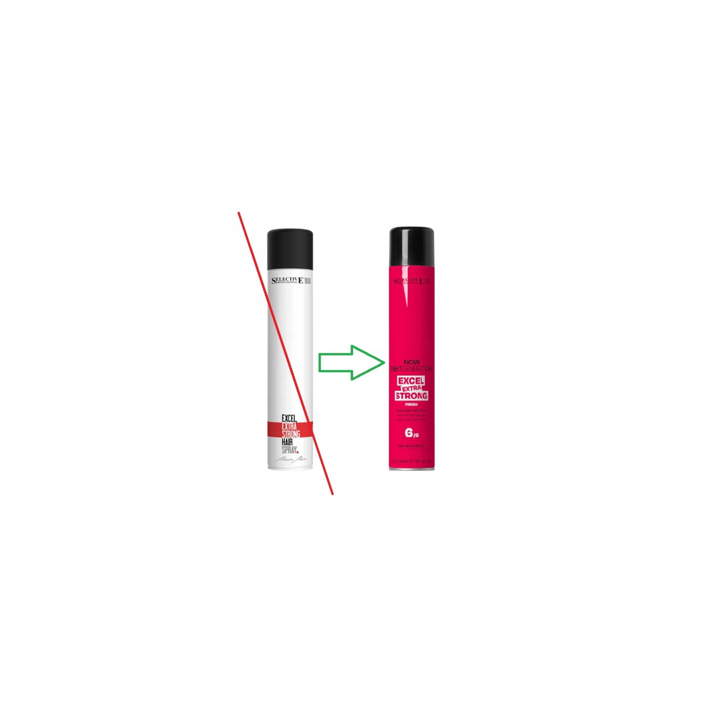 Lakier do włosów bardzo mocne utrwalenie Selective Excel Extra Strong 500 ml Lakier do włosów bardzo mocne utrwalenie Selective Excel Extra Strong 500 ml