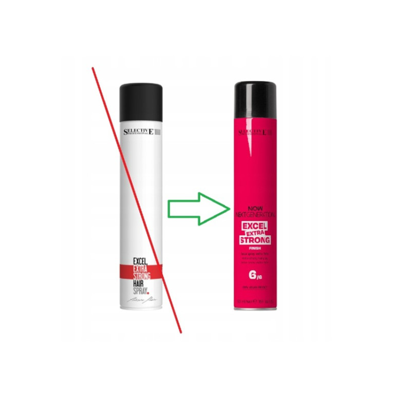Lakier do włosów bardzo mocne utrwalenie Selective Excel Extra Strong 500 ml Lakier do włosów bardzo mocne utrwalenie Selective Excel Extra Strong 500 ml