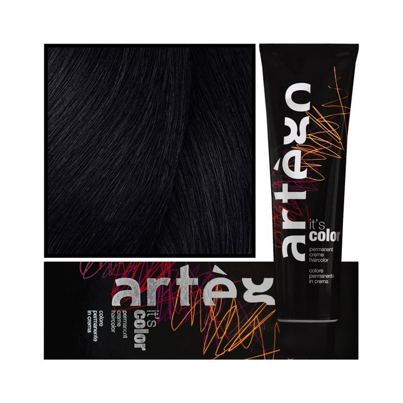 Farba do włosów w kremie Artego It's Color 1.0-1N czarny 150 ml