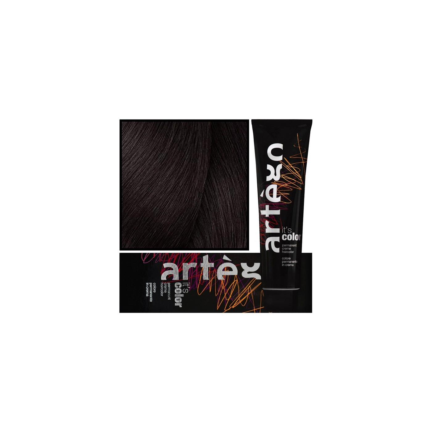 Farba do włosów w kremie Artego It's Color 3.7-3M ciemny czekoladowy brąz 150 ml Farba do włosów w kremie Artego It's Color 3.7-3M ciemny czekoladowy brąz 150 ml