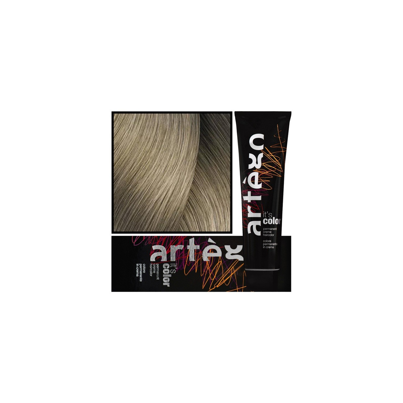 Farba do włosów w kremie Artego It's Color 9.01-9NA bardzo jasny delikatny popielaty blond 150 ml