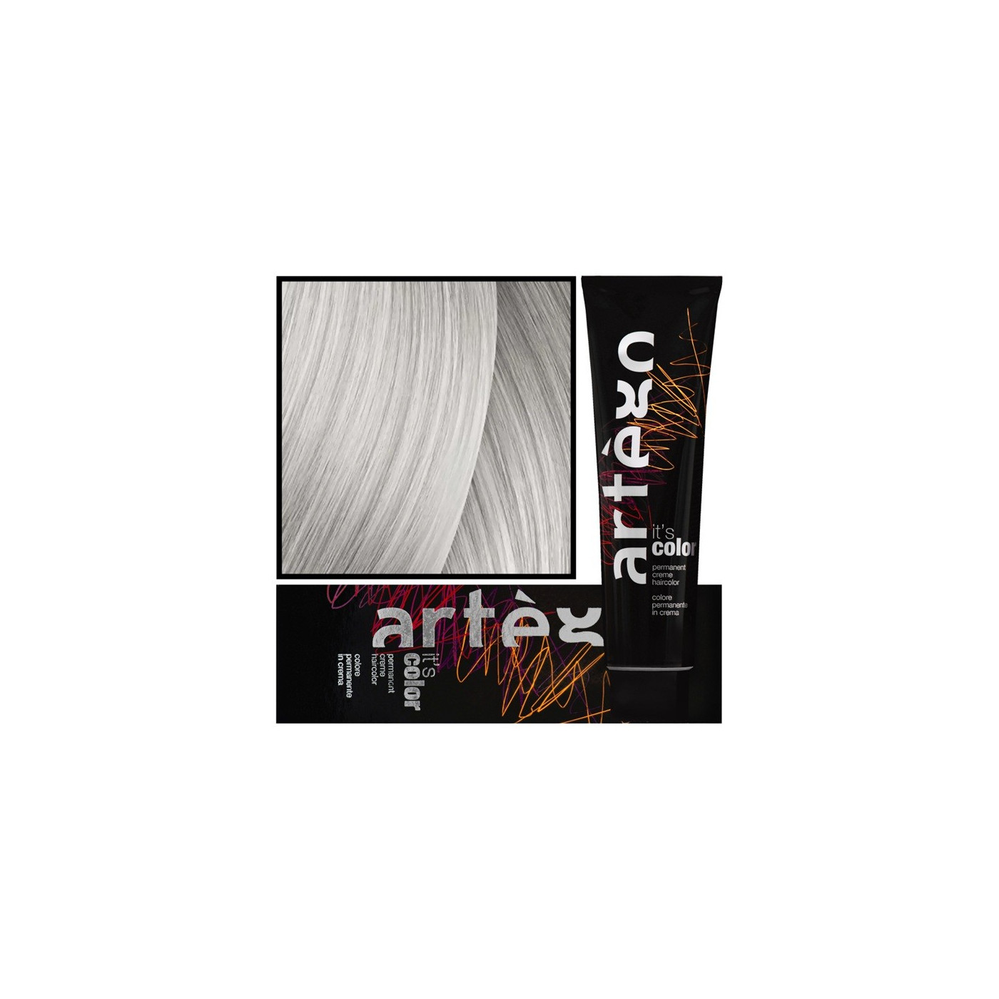 Farba do włosów w kremie Artego It's Color 10.1-10A platynowy popielaty blond 150 ml
