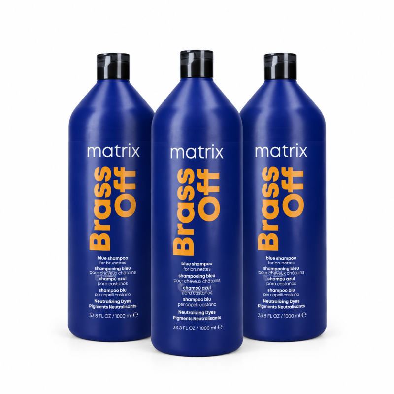 Zestaw 3x Szampon neutralizujący odcień Matrix Brass Off 1000 ml Zestaw 3x Szampon neutralizujący odcień Matrix Brass Off 1000 ml