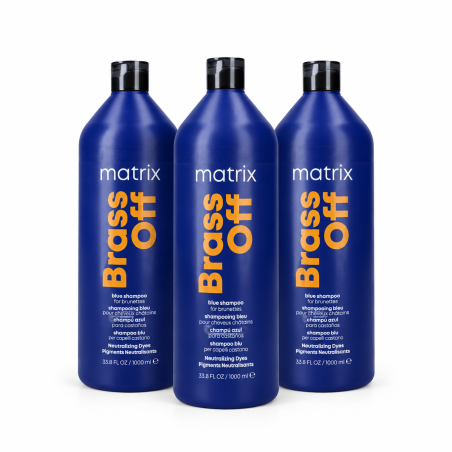 Zestaw 3x Szampon neutralizujący odcień Matrix Brass Off 1000 ml